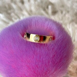 Forever In‎ Love Ring - Stainless Steel GOLD TONE with stone- Size 9